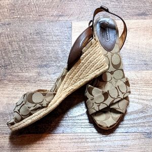 Coach Henley wedge sandals